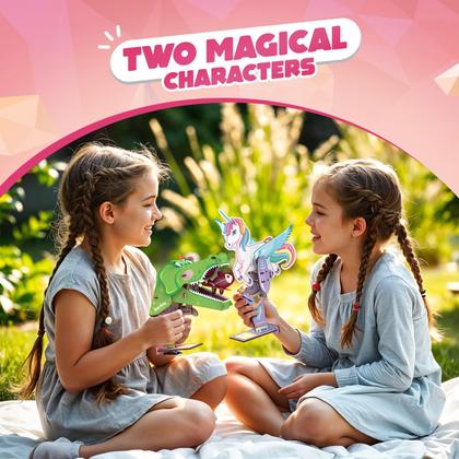 Imagem de Kit de artesanato DIY Smartivity Mech Miracles Unicorn & Crocodile