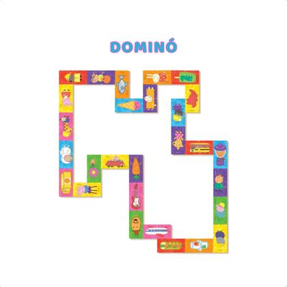 Imagem de Kit de Atividade Jogo da Memória Pintura Dominó Peppa Pig Brinquedo Educação Infantil Lógica Presente - Nig 0527