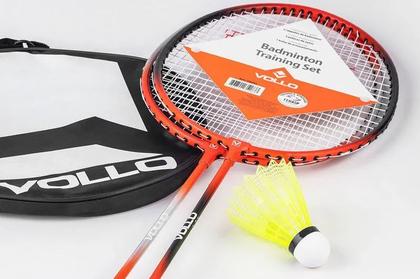 Imagem de Kit de Badminton Vollo 2 Raquetes + 3 Petecas