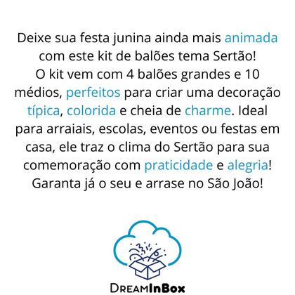 Imagem de Kit de balões sertão decoração festa junina arraia 14 unidades