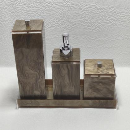 Imagem de Kit de banheiro acrilico 4 peças promocional