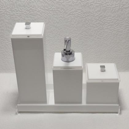 Imagem de Kit de banheiro acrilico 4 peças promocional