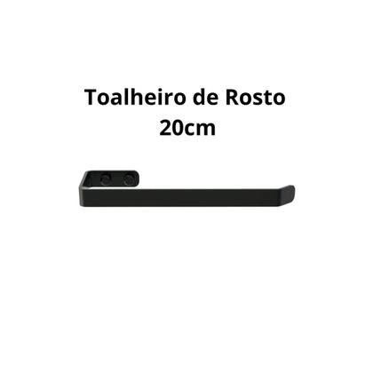 Imagem de Kit de Banheiro Completo 4 peças de Metal Acessórios banheiro Suportes Porta Toalheiros de Banho