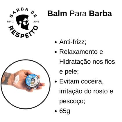 Imagem de Kit de Barba Óleo, Balm, Shampoo Barba de Respeito e Pente