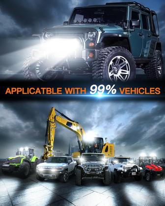 Imagem de Kit de barra de luz LED LEDMIRCY de 7 polegadas com fiação de interruptor basculante