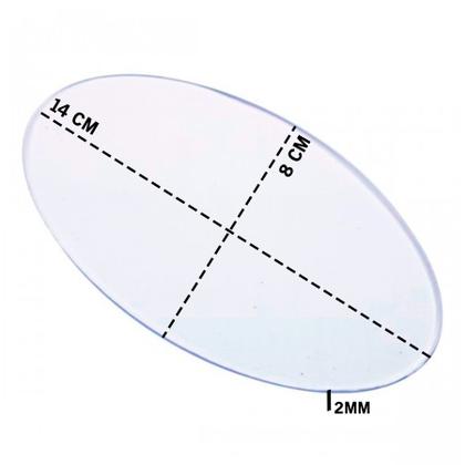 Imagem de Kit De Base Acrílica 20Un 10x15 Retangular + 25Un 14x8 Oval Para Biscuit