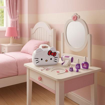 Kit de Beleza Hello Kitty Com 9 Acessórios 9391 - Novabrink