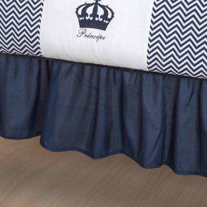 Imagem de Kit de berco masculino e feminino nuvem de amor principe e princesa com 12 pçs com saia e protetor