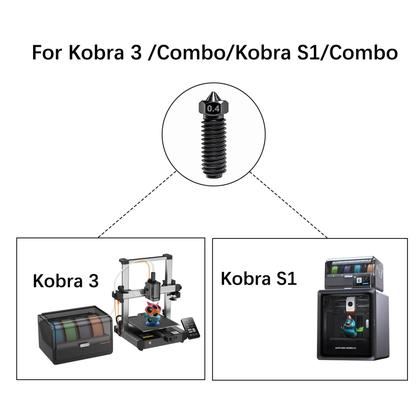 Imagem de Kit de bicos de aço temperado SAHVAIM para impressora 3D Anycubic Kobra