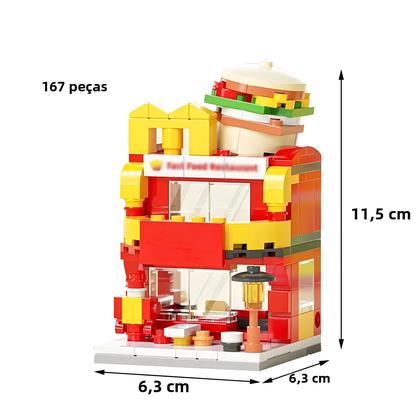 Imagem de Kit de Blocos de Construção DIY - Arquitetura, Filme Clássico e Vista de Rua para Meninas