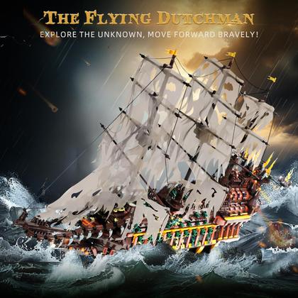 Imagem de Kit de blocos de construção Mold King Large Pirates Ship Dutchman