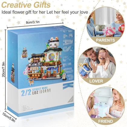 Imagem de Kit de blocos de construção OundArm Japanese Street View Takoyaki Shop