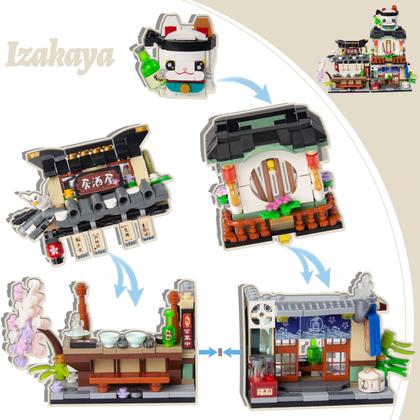 Imagem de Kit de blocos de construção OundArm Japanese Street View Takoyaki Shop