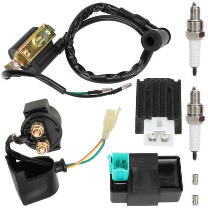 Imagem de Kit de bobina de ignição de relé solenóide CDI Box Starter 50-125cc