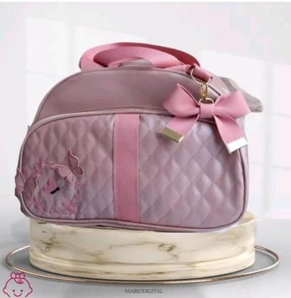 Imagem de Kit de Bolsa e Mochila Maternidade Coroa Lisa G - Bege
