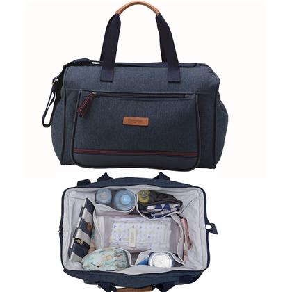 Imagem de Kit de Bolsa Maternidade Grande Achonchego Marinho Premium