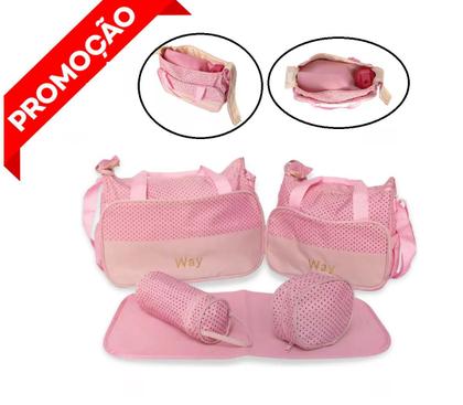 Imagem de Kit De Bolsas Para Mãe Bebê Saída Maternidade Menina Menino