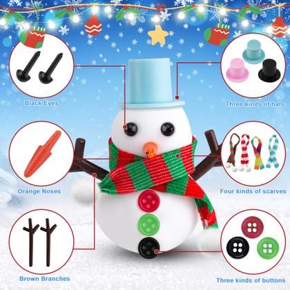 Imagem de Kit de boneco de neve LAWOHO Build com 500 ml de Crystal Slime & Clay Kids