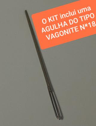 Imagem de Kit De Bordar Completo: Tela Pintada Talagarça + Lã + Agulha +  Manual. Várias Pinturas Escolha.