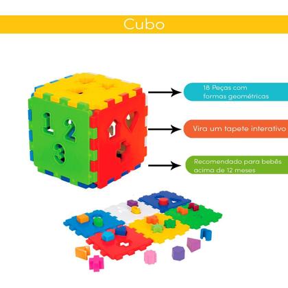 Imagem de Kit De Brinquedos Educativos Bebês Menino E Menina 1 Ano