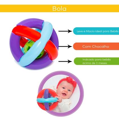 Imagem de Kit De Brinquedos Educativos Bebês Menino E Menina 1 Ano