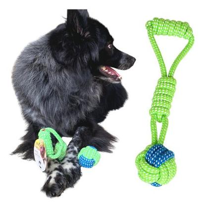 Imagem de Kit de Brinquedos para Cachorros 4 mordedor Resistentes escova de dente Pet Bola interativa