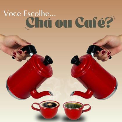 Imagem de Kit de Bule e Xícaras para Chá e Café Alumínio Colorido 8 Peças