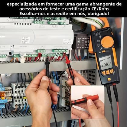 Imagem de Kit De Cabos De Multímetro Banhados a Ouro Profissional, Conjunto De Cabos De Teste Atualizáveis Com