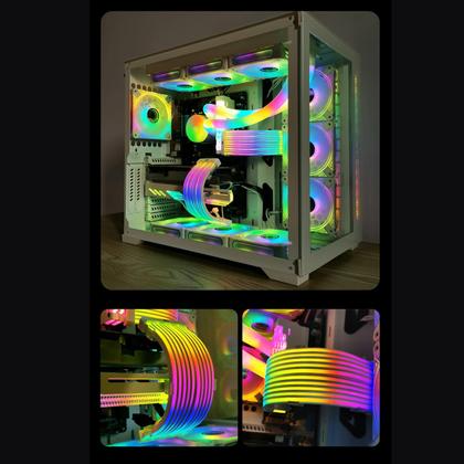 Imagem de Kit de cabos extensíveis ARGB Cabo PSU GOWENIC