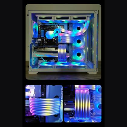 Imagem de Kit de cabos extensíveis ARGB Cabo PSU GOWENIC