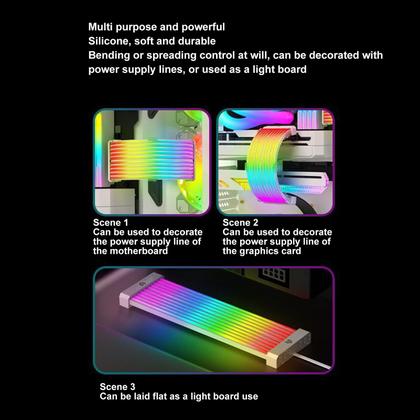 Imagem de Kit de cabos extensíveis ARGB Cabo PSU GOWENIC