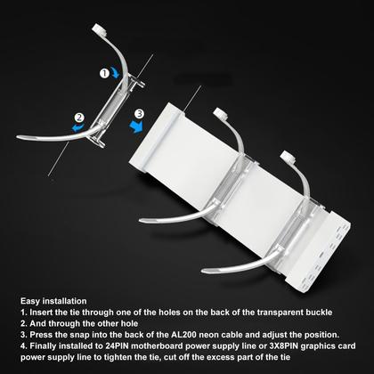 Imagem de Kit de cabos extensíveis ARGB Cabo PSU GOWENIC