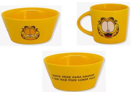 Imagem de Kit De Café Da Manhã Com 3 Peças Garfield Zona Criativ