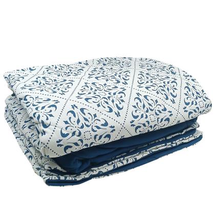 Imagem de Kit de Cama Queen 3 Peças - Lençol Liso e 2 Fronhas com Acabamento Matelado Acolchoado