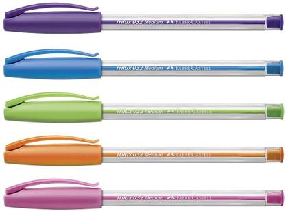 Imagem de kit de caneta Faber Castell trilux 032 M 1.0mm com 5 cores