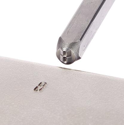 Imagem de Kit de carimbos Amazon Basics Metal Alphabet and Number 36 unidades