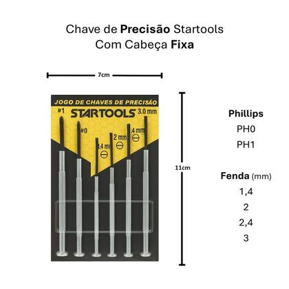 Imagem de Kit De Chave De Precisão Para Consertar Óculos Relógio 6pçs