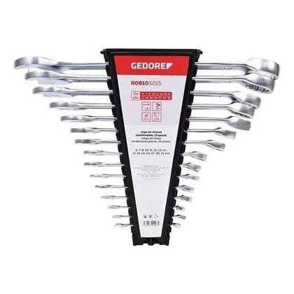 Imagem de Kit De Chaves Combinadas 6 A 32 Mm 15 Peças 