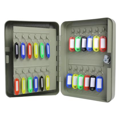 Imagem de Kit De Claviculario Porta Chaves Com 48 Peças + 50 Chaveiros Sortidos 6cm