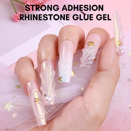 Imagem de Kit de cola para strass e gel 3D Makartt para arte de unhas