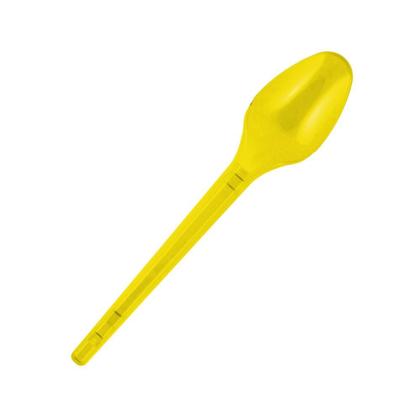 Imagem de Kit de Colher para Sobremesa 12,35cm Amarela Strawplast 4 Pacotes com 50 unidades