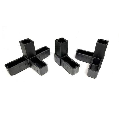 Imagem de Kit de Conectores de Plástico para Metalon 25x25 mm - Modelos L, Y e S4