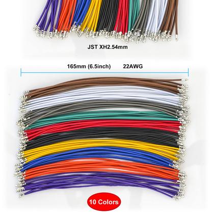 Imagem de Kit de conectores Kidisoii JST-XH com passo de 2,54 mm com cabo 22AWG