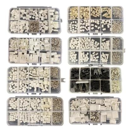 Imagem de Kit De Conectores Terminais Crimp JST SH 1.0mm 1.25mm 2.0mm 2.54mm Macho E Fêmea