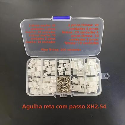 Imagem de Kit De Conectores Terminais Crimp JST SH 1.0mm 1.25mm 2.0mm 2.54mm Macho E Fêmea