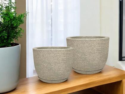 Imagem de Kit de Cones com Prato (PP e P) - Para Decoração de Plantas, Suculentas e Arranjos Florais, Com Proteção Contra Mosquitos da Dengue