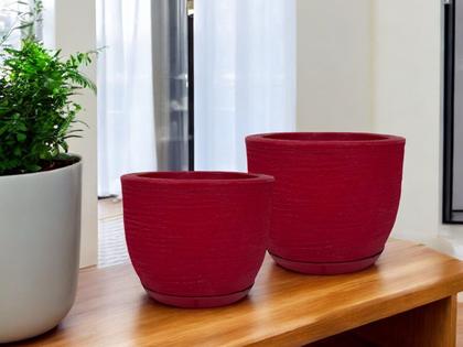 Imagem de Kit de Cones com Prato (PP e P) - Para Decoração de Plantas, Suculentas e Arranjos Florais, Com Proteção Contra Mosquitos da Dengue