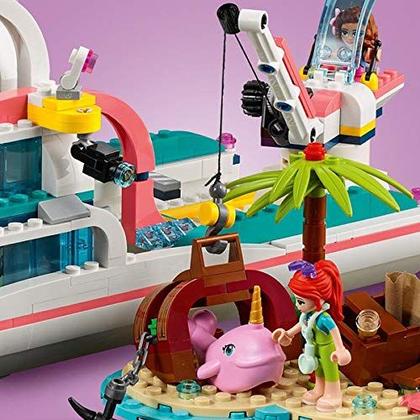 Imagem de Kit de construção de barcos de brinquedo LEGO Friends Rescue Mission Boat 41381