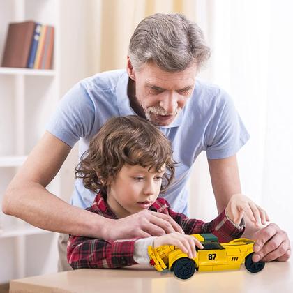 Imagem de Kit de construção de carros esportivos da cidade, brinquedos de blocos de construção de supercarros, modelos colecionáveis de carros e presente de construção STEM para crianças, meninos, meninas, 6+ (106 unidades)