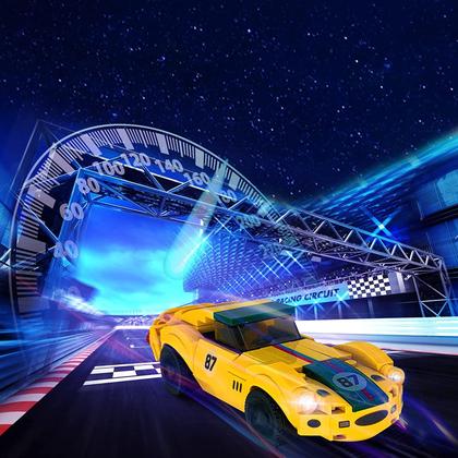 Imagem de Kit de construção de carros esportivos da cidade, brinquedos de blocos de construção de supercarros, modelos colecionáveis de carros e presente de construção STEM para crianças, meninos, meninas, 6+ (106 unidades)